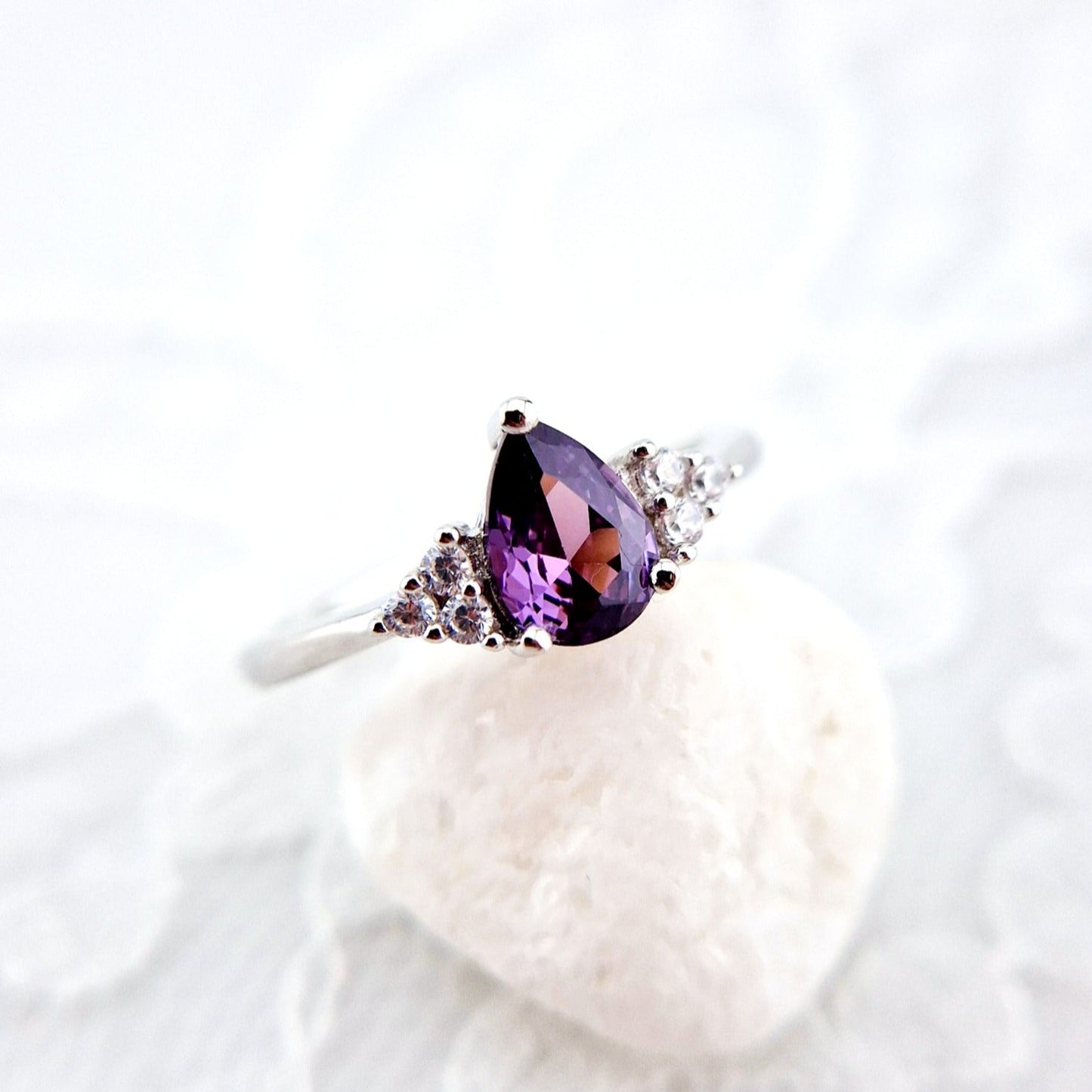 Amethyst Schmuckset, Amethyst Ring - Silberring mit Amethyst Edelstein, Amethyst silver ring, Bague en améthyste, Anello in ametista, Gemstone, Amethyst Edelsteinring, Jewelry set, Schmuckset, Silber Schmuckset, Silver Jewellery set