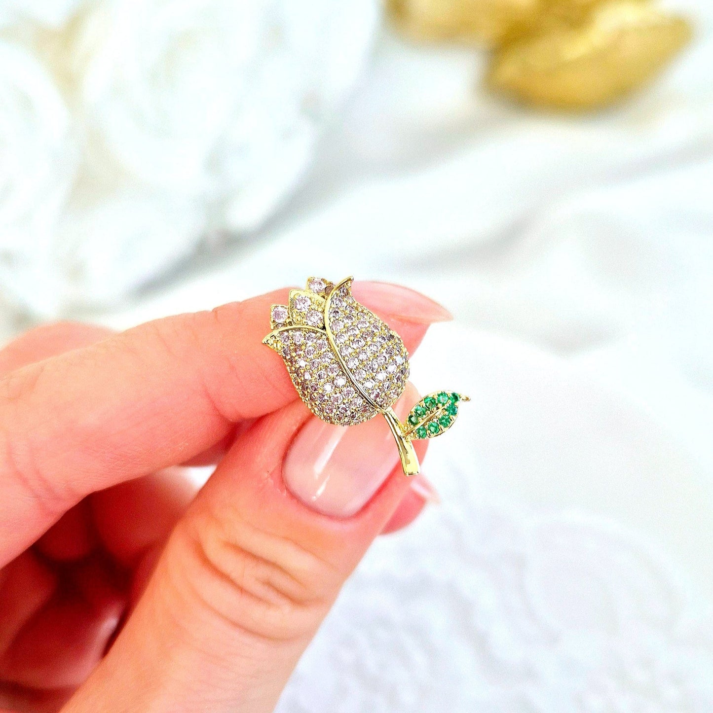 Blumen Pin, Flower Pin, Pin Fleur, Pin Fiore, Pin, Anstecknadel, Brosche, Brooch, Broach, Flower Brooch, Flower Broach, Blumen Brosche, Tulip pin, Tulpen Pin, Tulpen Anstecker
