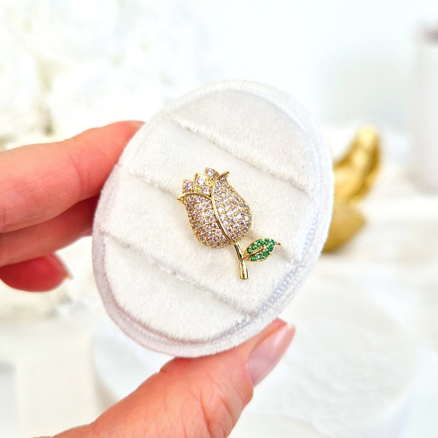 Blumen Pin, Flower Pin, Pin Fleur, Pin Fiore, Pin, Anstecknadel, Brosche, Brooch, Broach, Flower Brooch, Flower Broach, Blumen Brosche, Tulip pin, Tulpen Pin, Tulpen Anstecker