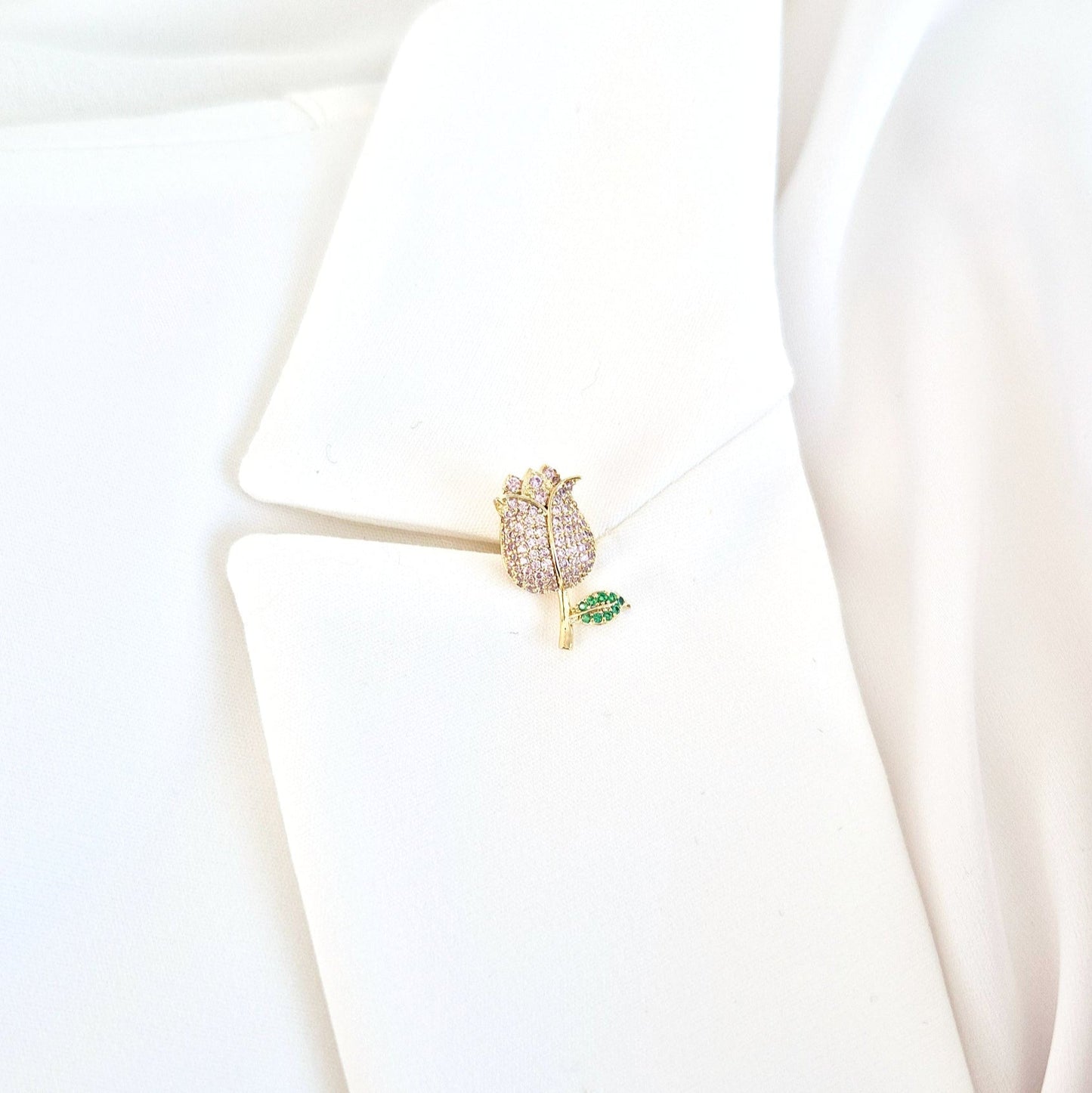 Blumen Pin, Flower Pin, Pin Fleur, Pin Fiore, Pin, Anstecknadel, Brosche, Brooch, Broach, Flower Brooch, Flower Broach, Blumen Brosche, Tulip pin, Tulpen Pin, Tulpen Anstecker