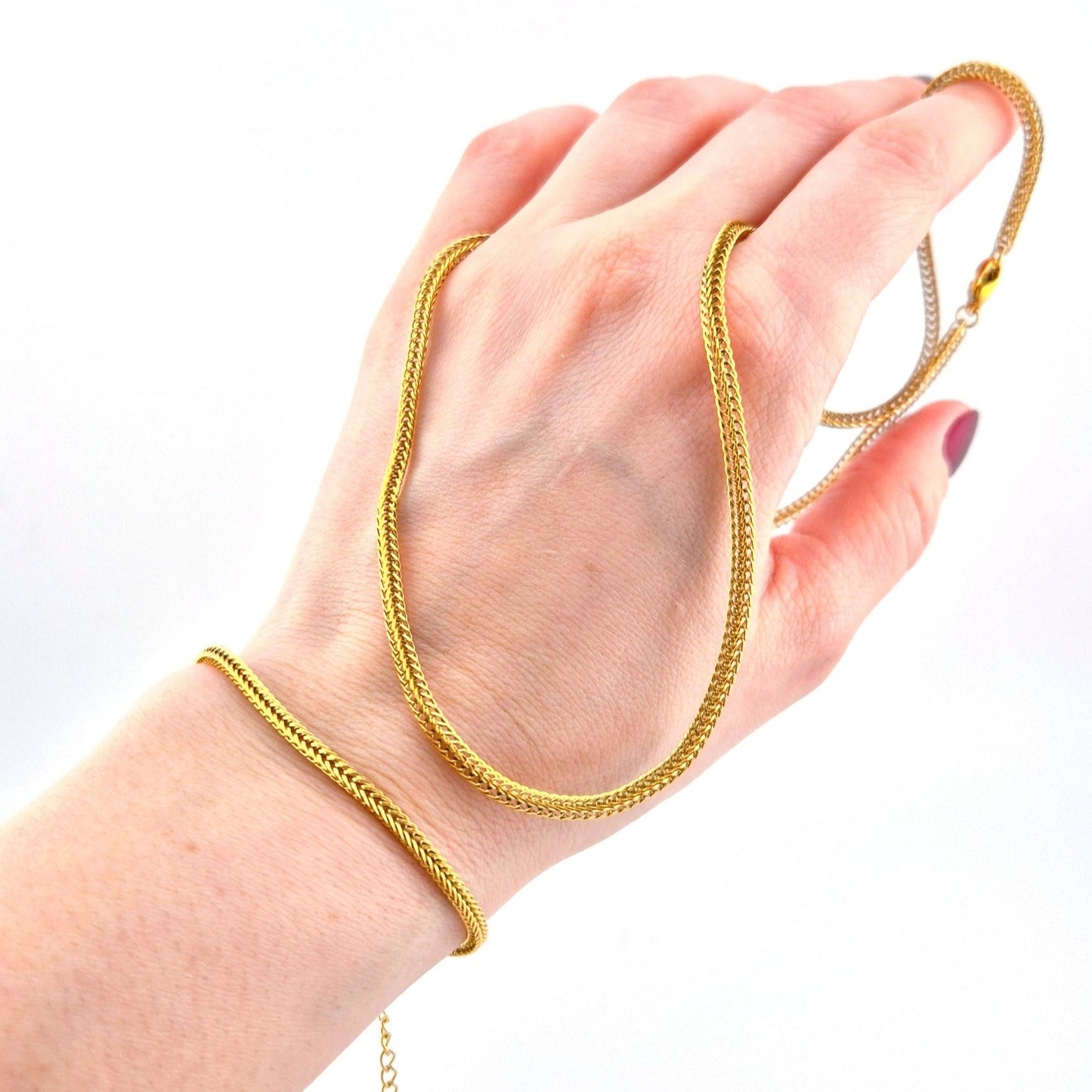 Edelstahl Halskette, stainless steel necklace, collier acier inox, collana acciaio, Gold Halskette, goldene Kette, golden necklace, gold necklace, Halskette, necklace, collana, collier, minimalistische Halskette, Minimalist necklace, Edelstahl Armband, stainless steel bracelet, Bracelet, Armband. Schmuckset, Jewelry set