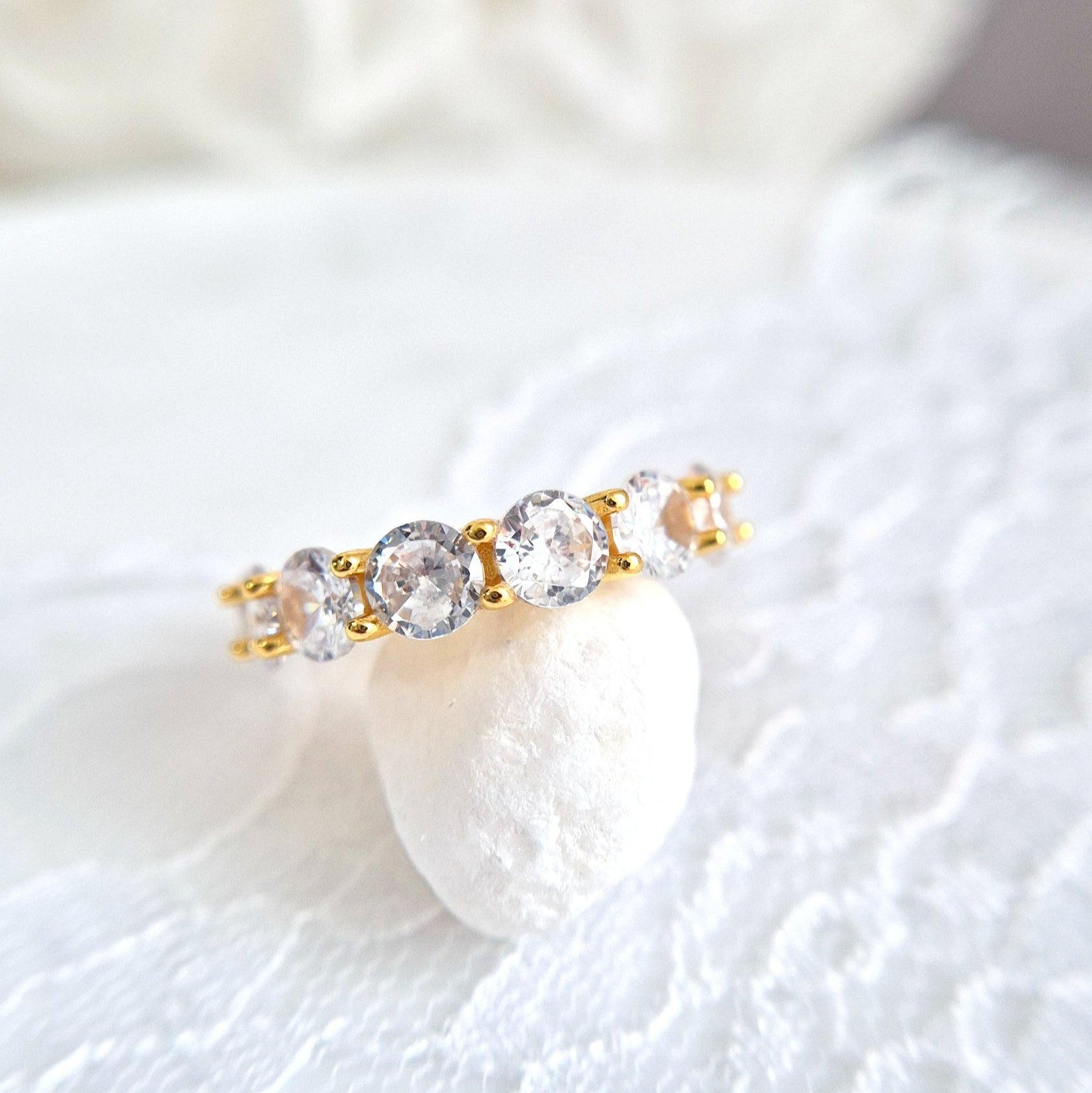 Ewigkeitsring Gold, eternity ring gold, bague, Fingerring, Damen Ring