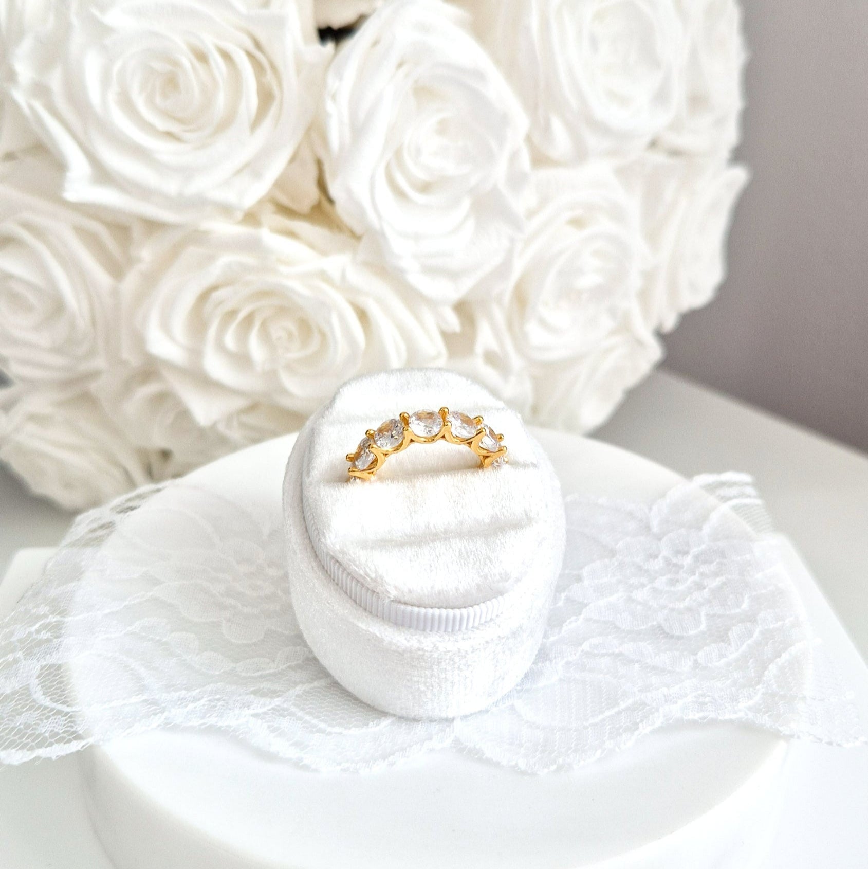 Ewigkeitsring Gold, eternity ring gold, bague, Fingerring, Damen Ring