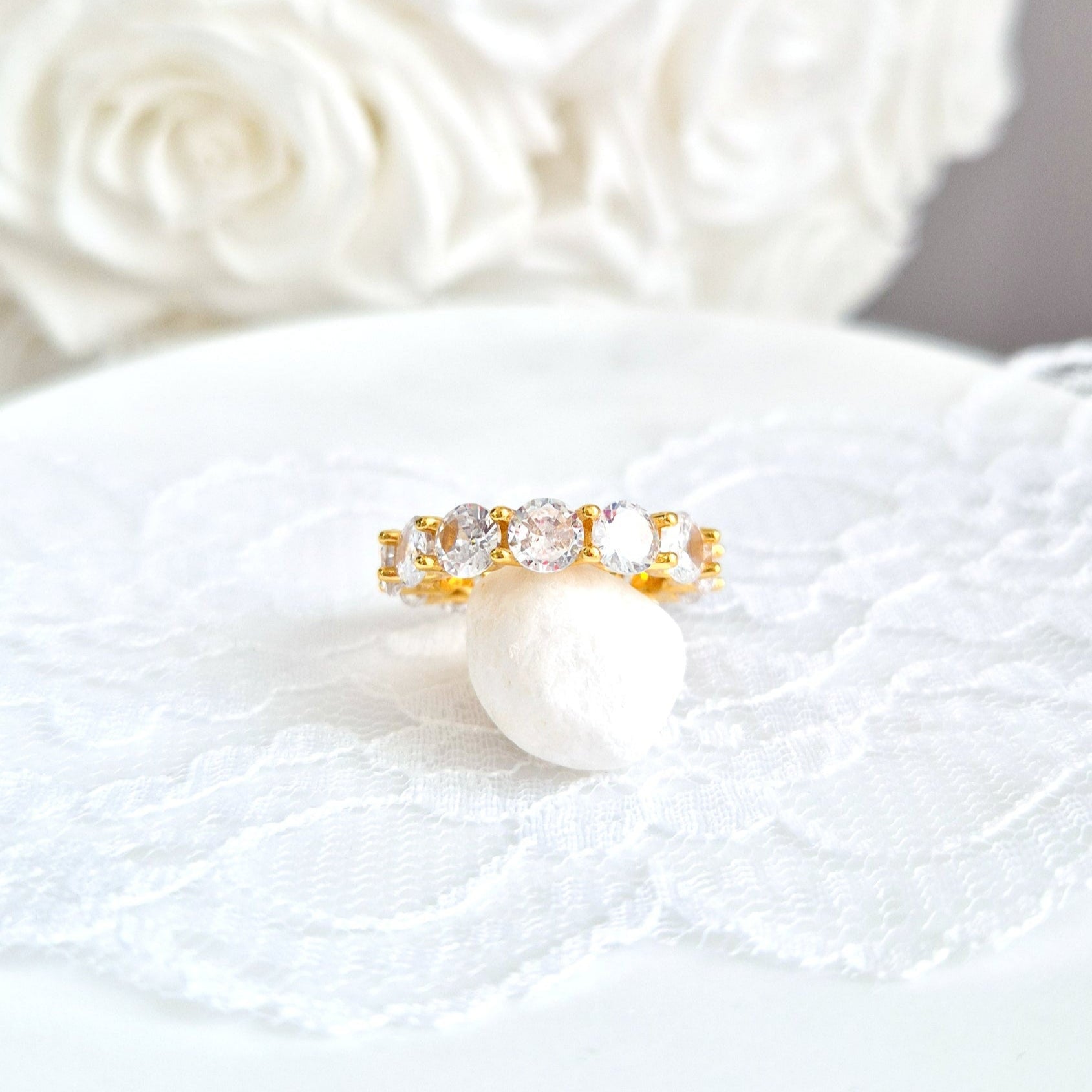 Ewigkeitsring Gold, eternity ring gold, bague, Fingerring, Damen Ring