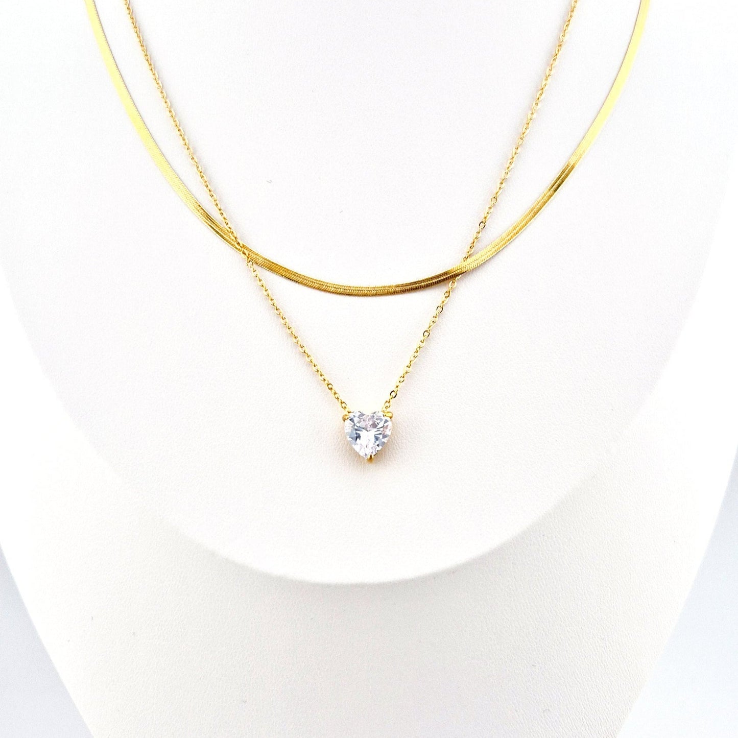 Layering Kette, layering necklace, collier superpose, collana astrati, goldene Kette, minimalistisches Kettenset, schmuckset Halskette, Halskette, necklace, collana, colleir, goldene Halsketten, golden necklaces, diamat imitation necklace, diamant imitat Halskette, Anhänger Halskette, goldene Halsketten, gold necklaces, Halsketten Damen