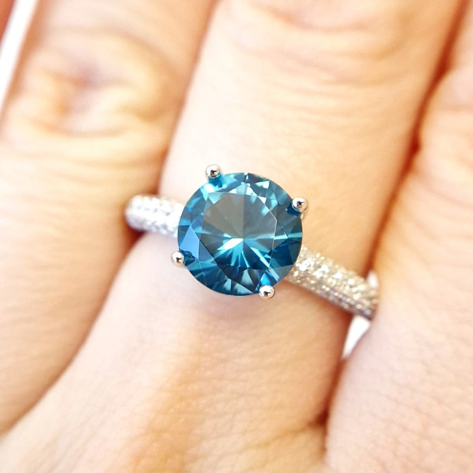 London Blau Topas Ring - Topas Ring - London Blue Topaz Ring, Topaz Ring, Blau Topas Ring, Edelstein Ring, blauer Ring, SIlber Ring, Silver Ring, blue ring