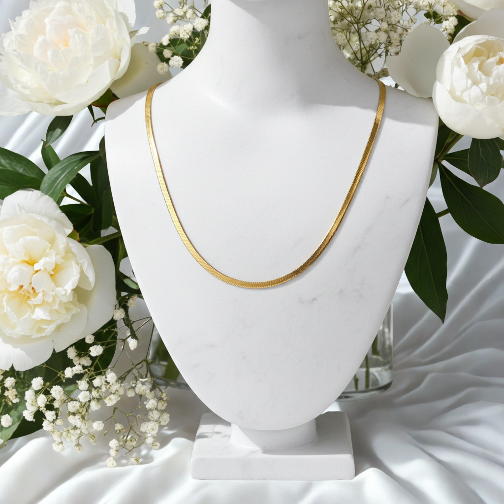 Minimalistische Halskette, goldene Halskette, minimalist necklace, golden necklace, collier, collana Kette