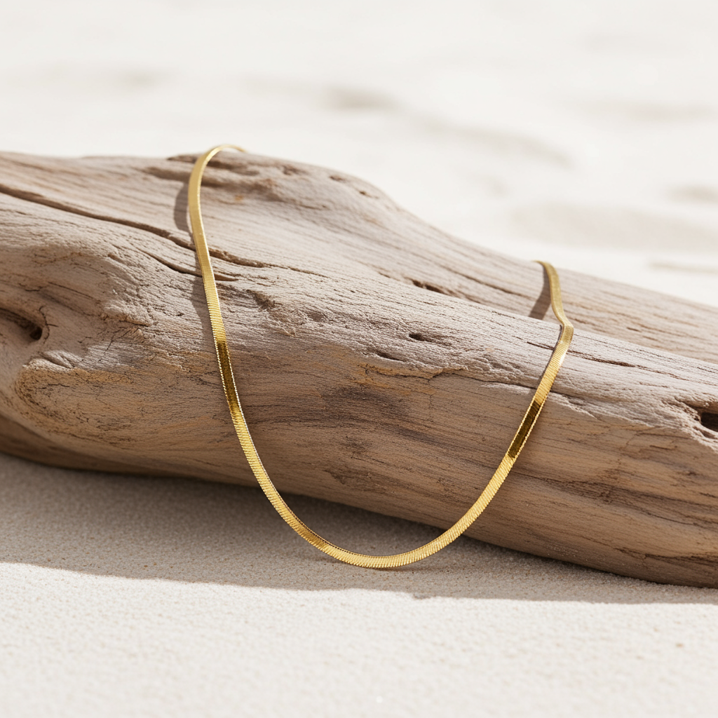 Minimalistische Halskette, goldene Halskette, minimalist necklace, golden necklace, collier, collana Kette