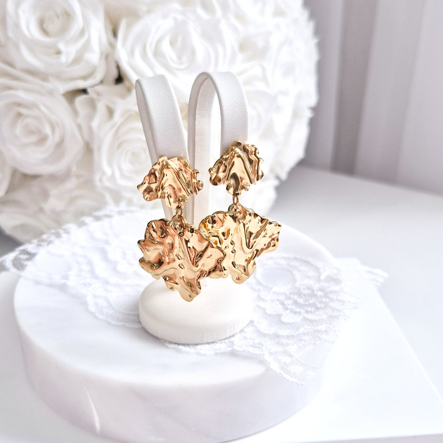 Ohrringe, Ohrringe gold, Eaarings gold, gold-plated earrings, boucles doreilles, orecchini, Ohrstecker, Goldohrringe