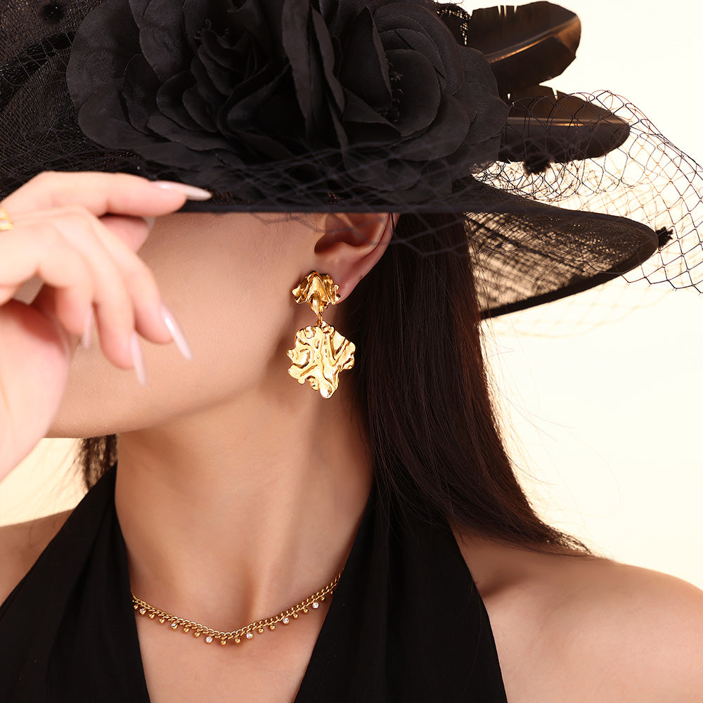 Ohrringe, Ohrringe gold, Eaarings gold, gold-plated earrings, boucles doreilles, orecchini, Ohrstecker, Goldohrringe