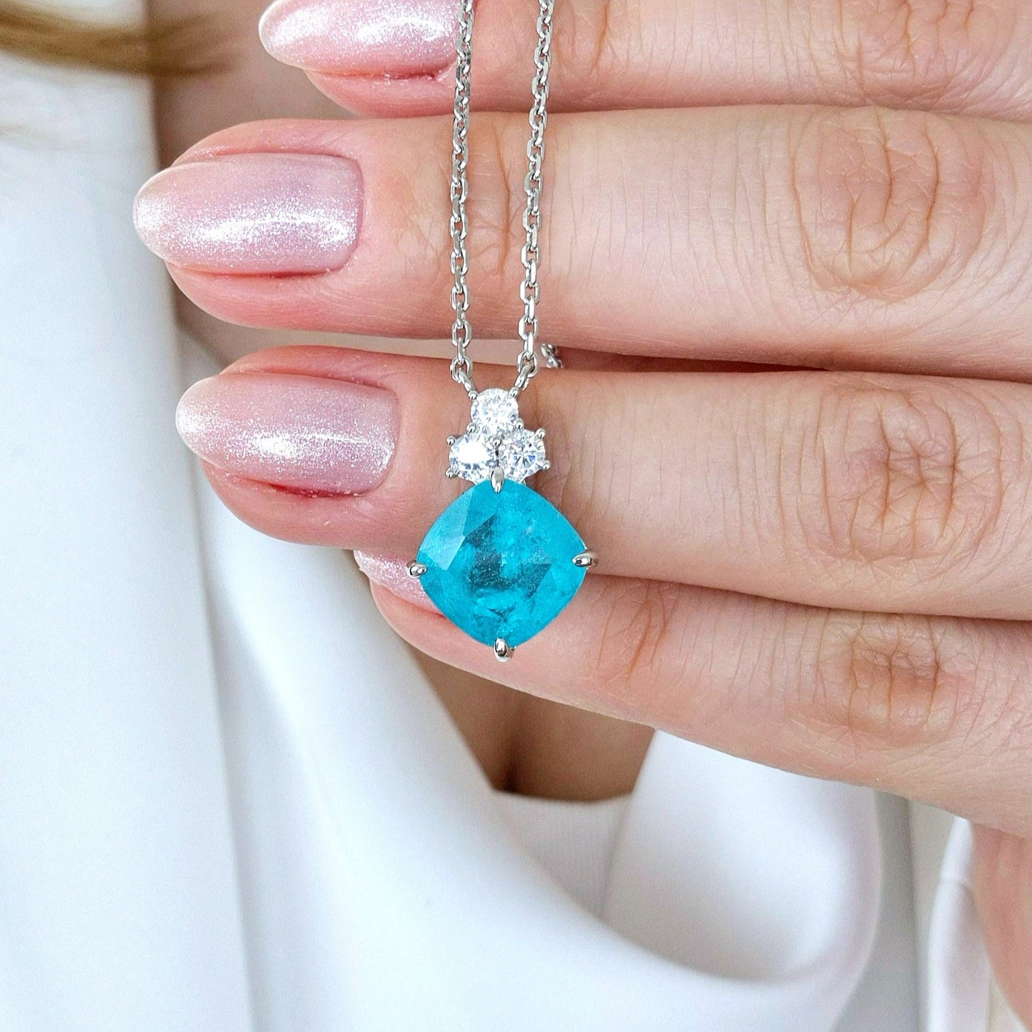Paraiba Halskette, Paraiba Turmalin Halskette, Paraiba, Halskette, paraiba necklace, paraiba tourmaline necklace, necklace, Paraiba Turmalin, Paraiba Tourmaline, collier paraiba, collier paraibe tourmaline, collana paraiba, collier, collana, Silber Halskette, Silver nekclace, pedant Necklace, Anhänger Halskette, Damen Halskette, Halskette für Damen, türkiesfarbene Halskette