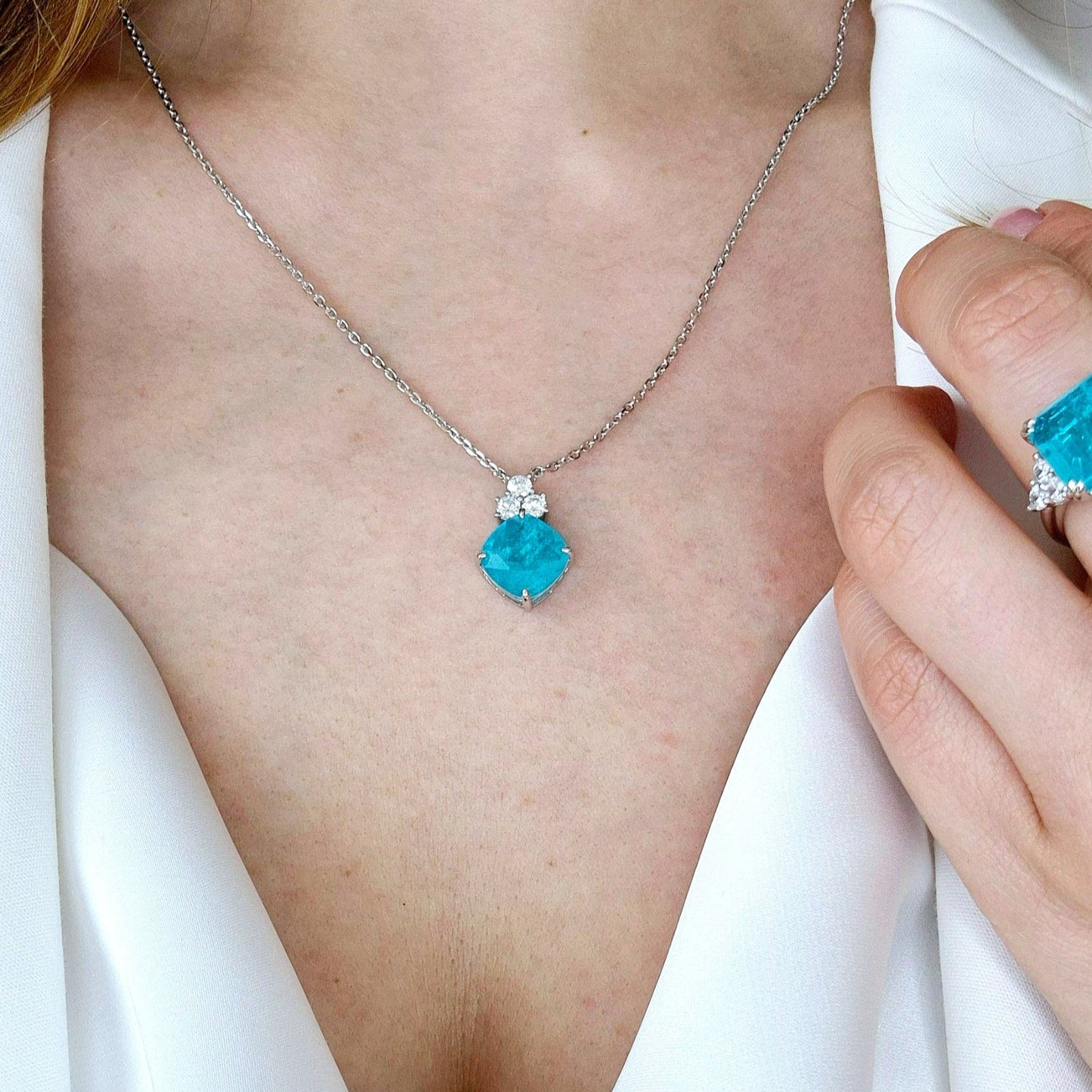 Paraiba Halskette, Paraiba Turmalin Halskette, Paraiba, Halskette, paraiba necklace, paraiba tourmaline necklace, necklace, Paraiba Turmalin, Paraiba Tourmaline, collier paraiba, collier paraibe tourmaline, collana paraiba, collier, collana, Silber Halskette, Silver nekclace, pedant Necklace, Anhänger Halskette, Damen Halskette, Halskette für Damen, türkiesfarbene Halskette