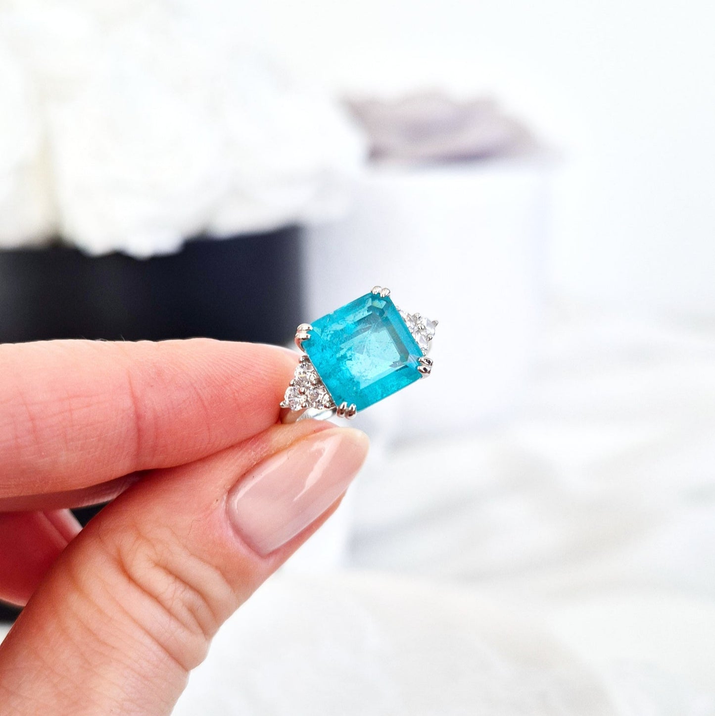 Paraiba Ring, Paraiba Tourmaline Ring, Paraiba Turmalin Ring, Bague Paraiba, Anello Paraiba, Paraiba, Paraiba Turmalin, Paraiba Tourmaline, Turmalin Ring, blauer Turmalin, Ring, Bague, Anello, Silber Ring, silver ring, Edelstein Ring Paraiba, Edelstein Ring, gemstone ring, blue ring, turquoise ring