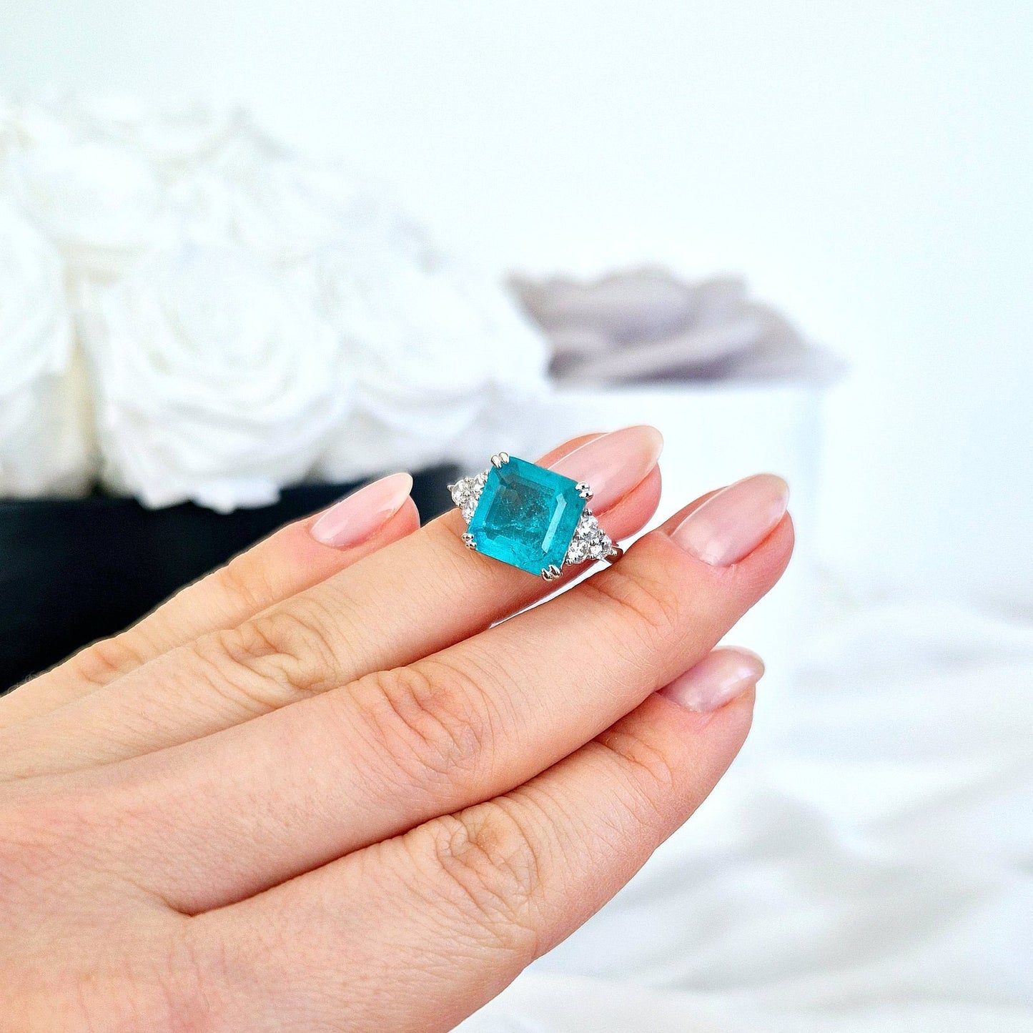 Paraiba Ring, Paraiba Tourmaline Ring, Paraiba Turmalin Ring, Bague Paraiba, Anello Paraiba, Paraiba, Paraiba Turmalin, Paraiba Tourmaline, Turmalin Ring, blauer Turmalin, Ring, Bague, Anello, Silber Ring, silver ring, Edelstein Ring Paraiba, Edelstein Ring, gemstone ring, blue ring, turquoise ring