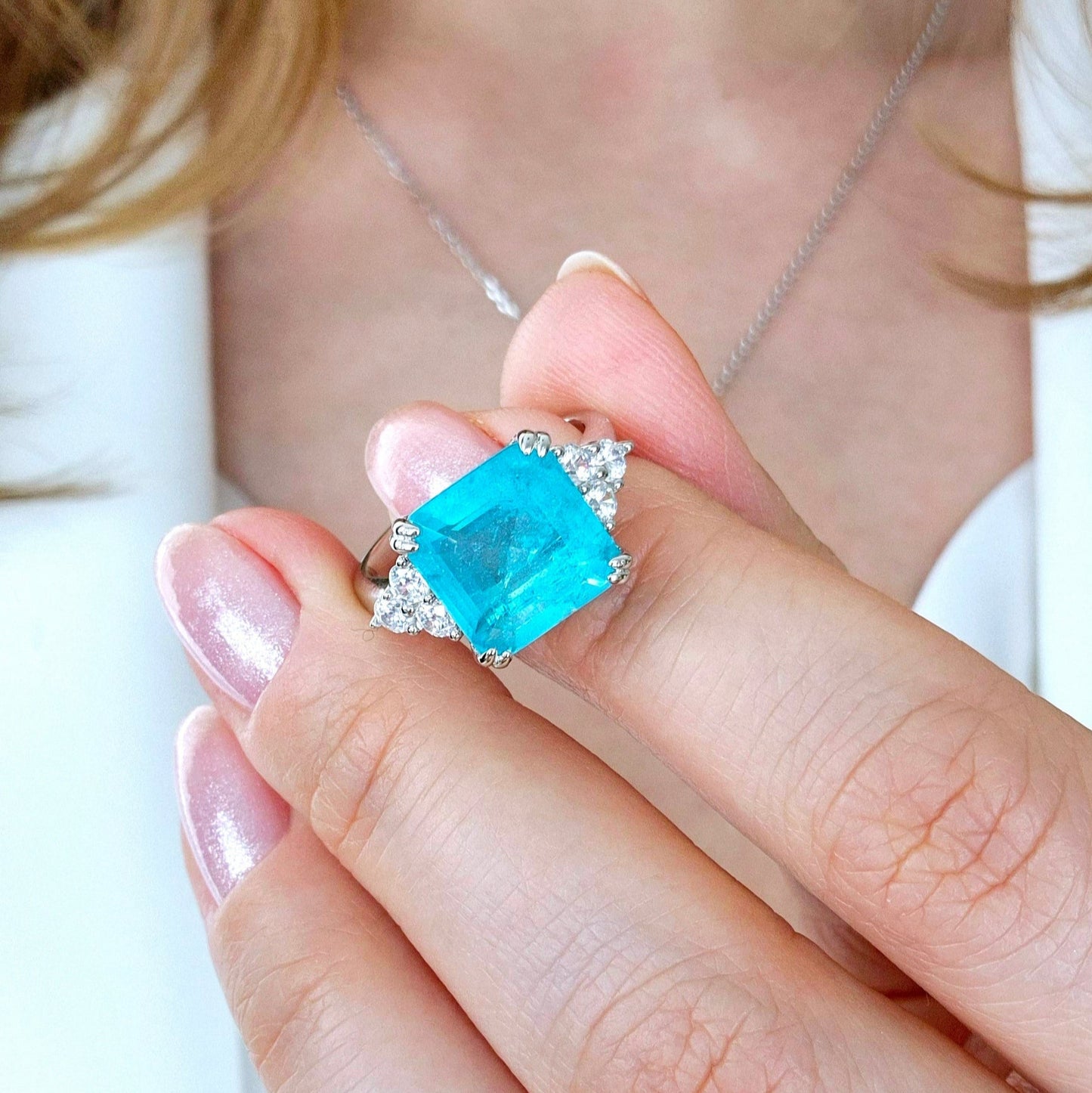 Paraiba Ring, Paraiba Tourmaline Ring, Paraiba Turmalin Ring, Bague Paraiba, Anello Paraiba, Paraiba, Paraiba Turmalin, Paraiba Tourmaline, Turmalin Ring, blauer Turmalin, Ring, Bague, Anello, Silber Ring, silver ring, Edelstein Ring Paraiba, Edelstein Ring, gemstone ring, blue ring, turquoise ring