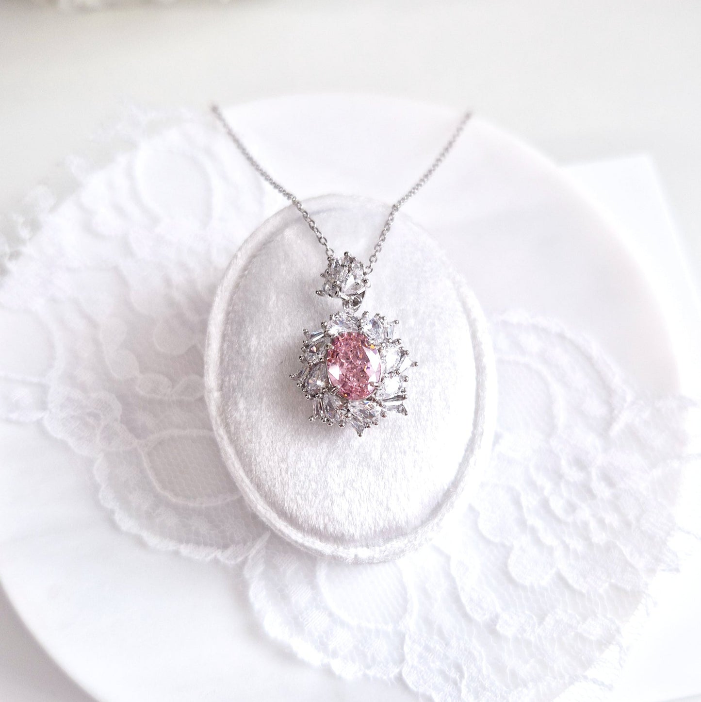pendant necklace, Anhänger Halskette, cz necklace, Cubic Zirkonia Kette, Silber Halskette, Halskette Damen, Halskette, collier, necklace, collana