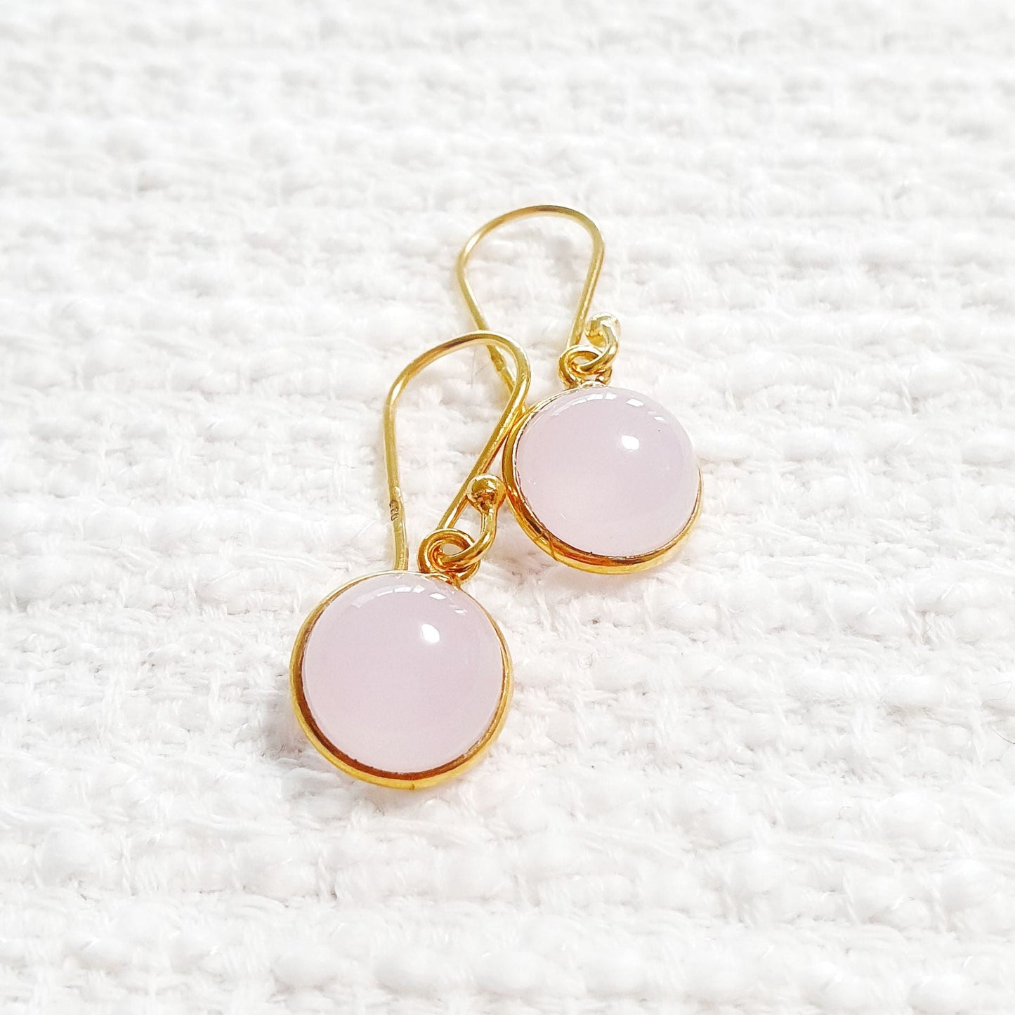 Rosa Chalcedon Edelstein Ohrringe, Rosa Chalcedon Ohrringe, Pink Chalcedony Hänge Ohrringe, Rosa Edelstein Ohrringe, Edelstein Ohrhänger, Rosa Ohrringe, pink earrings