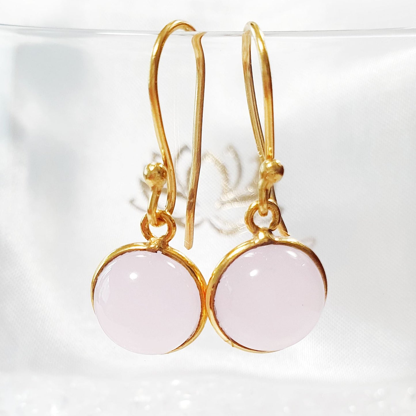 Rosa Chalcedon Edelstein Ohrringe, Rosa Chalcedon Ohrringe, Pink Chalcedony Hänge Ohrringe, Rosa Edelstein Ohrringe, Edelstein Ohrhänger, Rosa Ohrringe, pink earrings