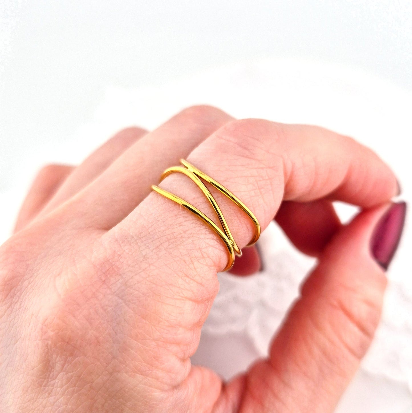 Minimalistischer Ring, minimalist ring, Bague minimaliste, Anello minimalista, golden ring, gold ring, bague doree, minimalist ring gold, Minimalistischer Ring Damen, minimalistischer Ring gold, Edelstein Ring gold, Stainless steel ring gold