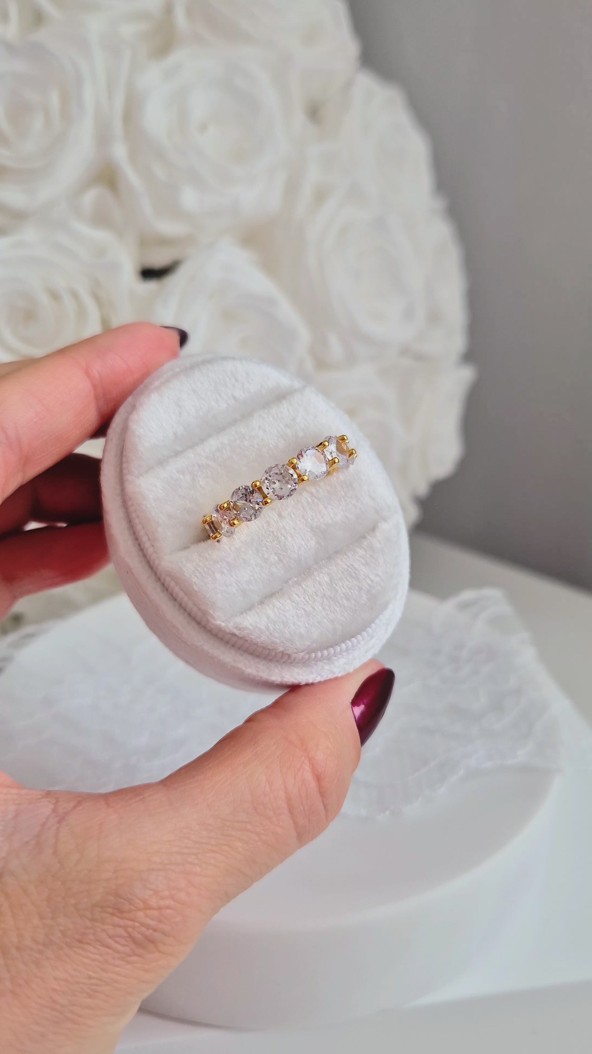 Ewigkeitsring Gold, eternity ring gold, bague, Fingerring, Damen Ring