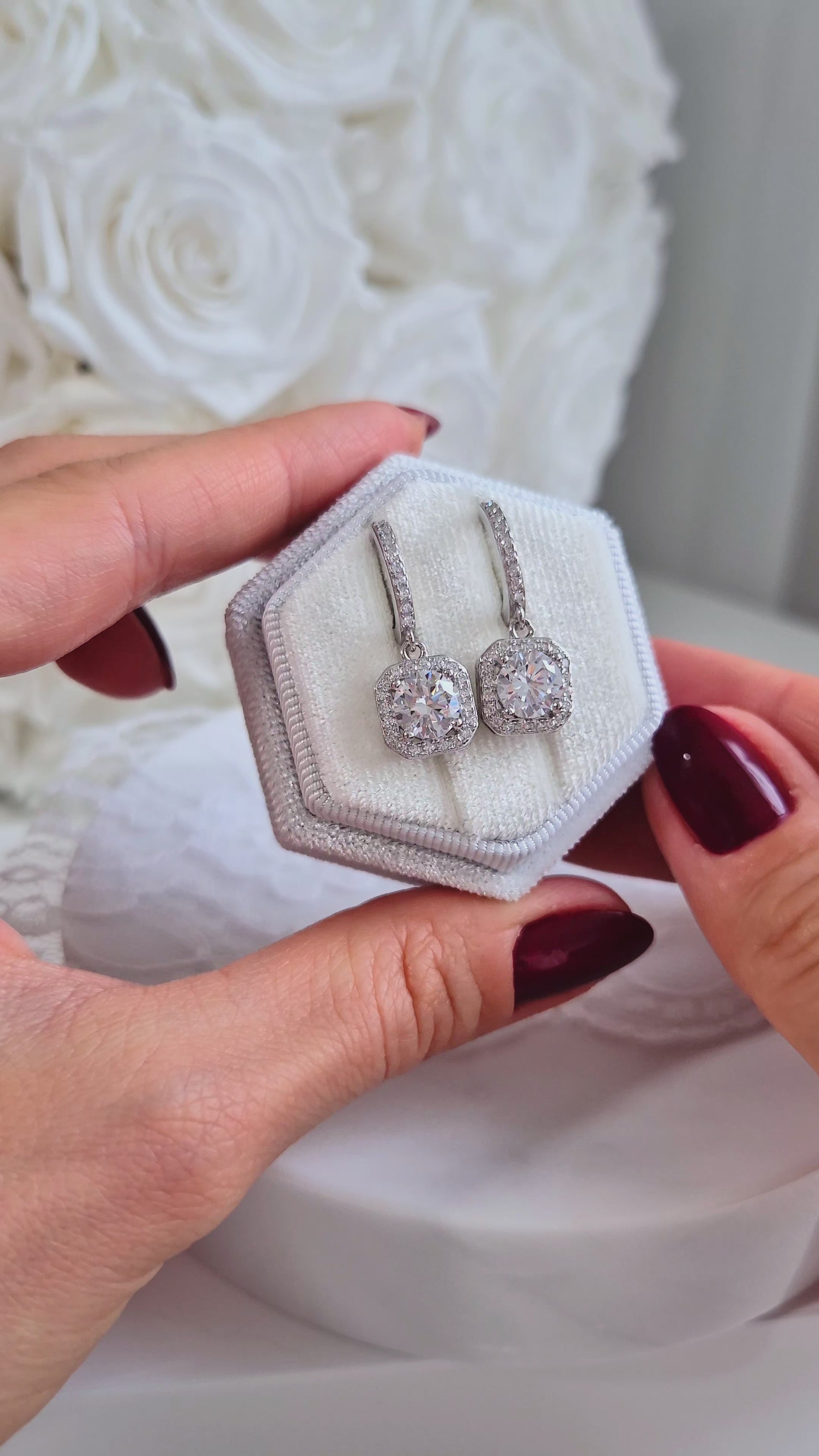 Dangle Huggies, Huggie Ohrringe mit Anhänger, boucles d'oreilles, orecchini