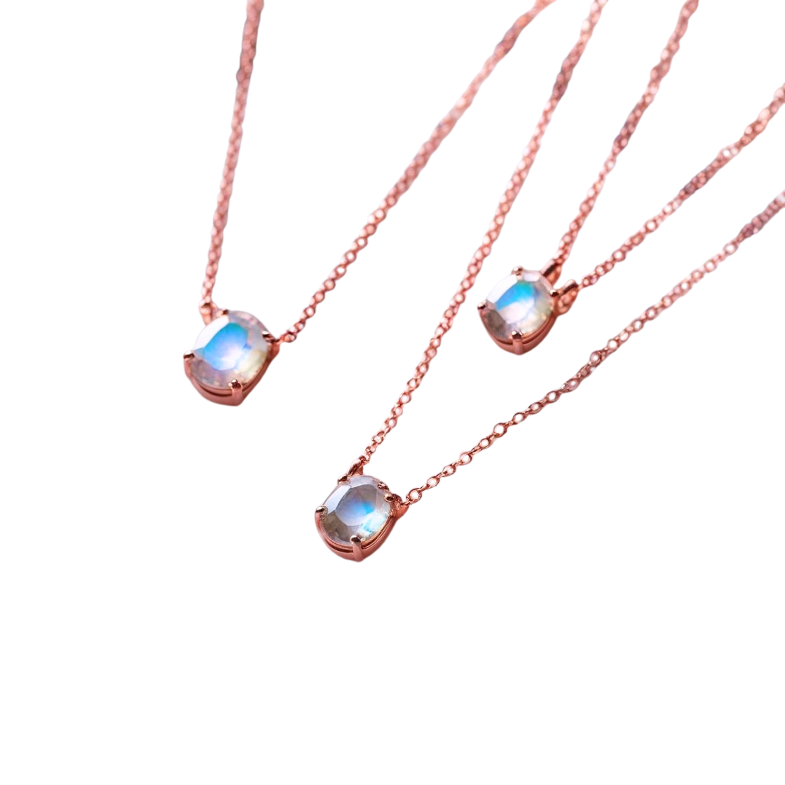 Roségoldene Halsketten, rosegold necklaces