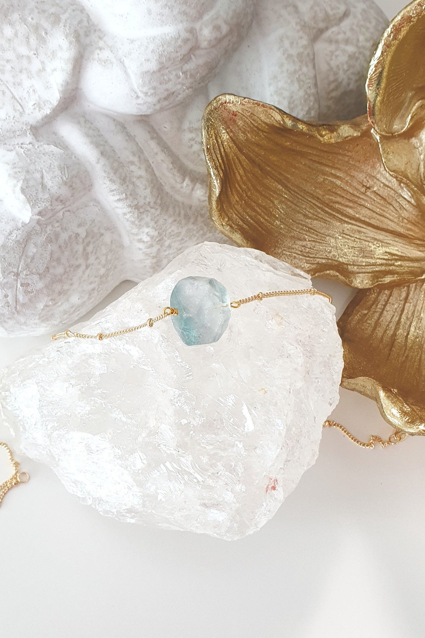 Green Fluorite Necklace, Florit Halskette, Florit Anhänger Kette, Kette mit Edelstein Anhänger grün Florit goldene Halskette mit Fluorit Edelstein Anhänger  Natursteinen Fluorite Golkette