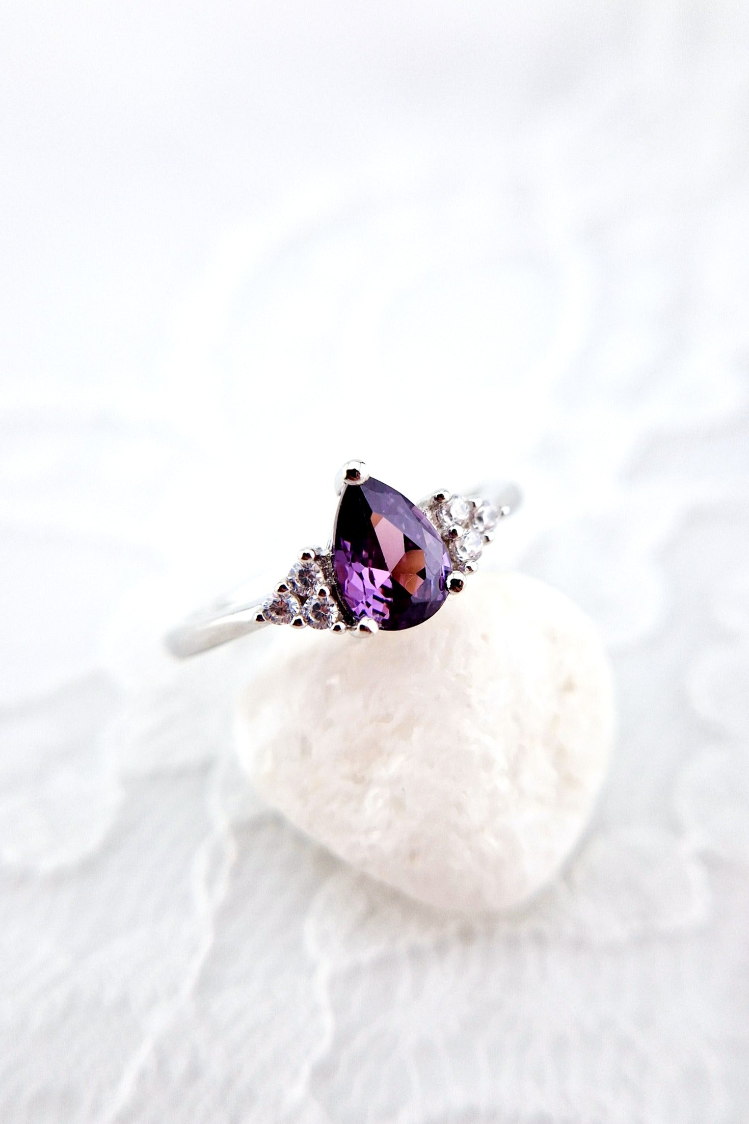 Amethyst Schmuckset, Amethyst Ring - Silberring mit Amethyst Edelstein, Amethyst silver ring, Bague en améthyste, Anello in ametista, Gemstone, Amethyst Edelsteinring, Jewelry set, Schmuckset, Silber Schmuckset, Silver Jewellery set