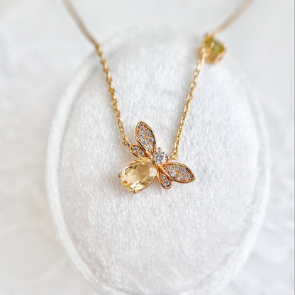 Bienen Halskette, Bee necklace, silver necklace gold-plated, silber Kette vergoldet, Schmuck, Halskette, Damenkette, Kette, jewelry, jewellery, necklace, pendant necklace, collana, collier, goldene halskette, tier kette, insekt schmuck, Bienen Schmuck, bee jewelry, damen Halskette, schmuck für sie, gift for her, birthday gift, jewelry present