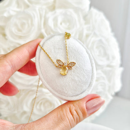 Bienen Halskette, Bee necklace, silver necklace gold-plated, silber Kette vergoldet, Schmuck, Halskette, Damenkette, Kette, jewelry, jewellery, necklace, pendant necklace, collana, collier, goldene halskette, tier kette, insekt schmuck, Bienen Schmuck, bee jewelry, damen Halskette, schmuck für sie, gift for her, birthday gift, jewelry present