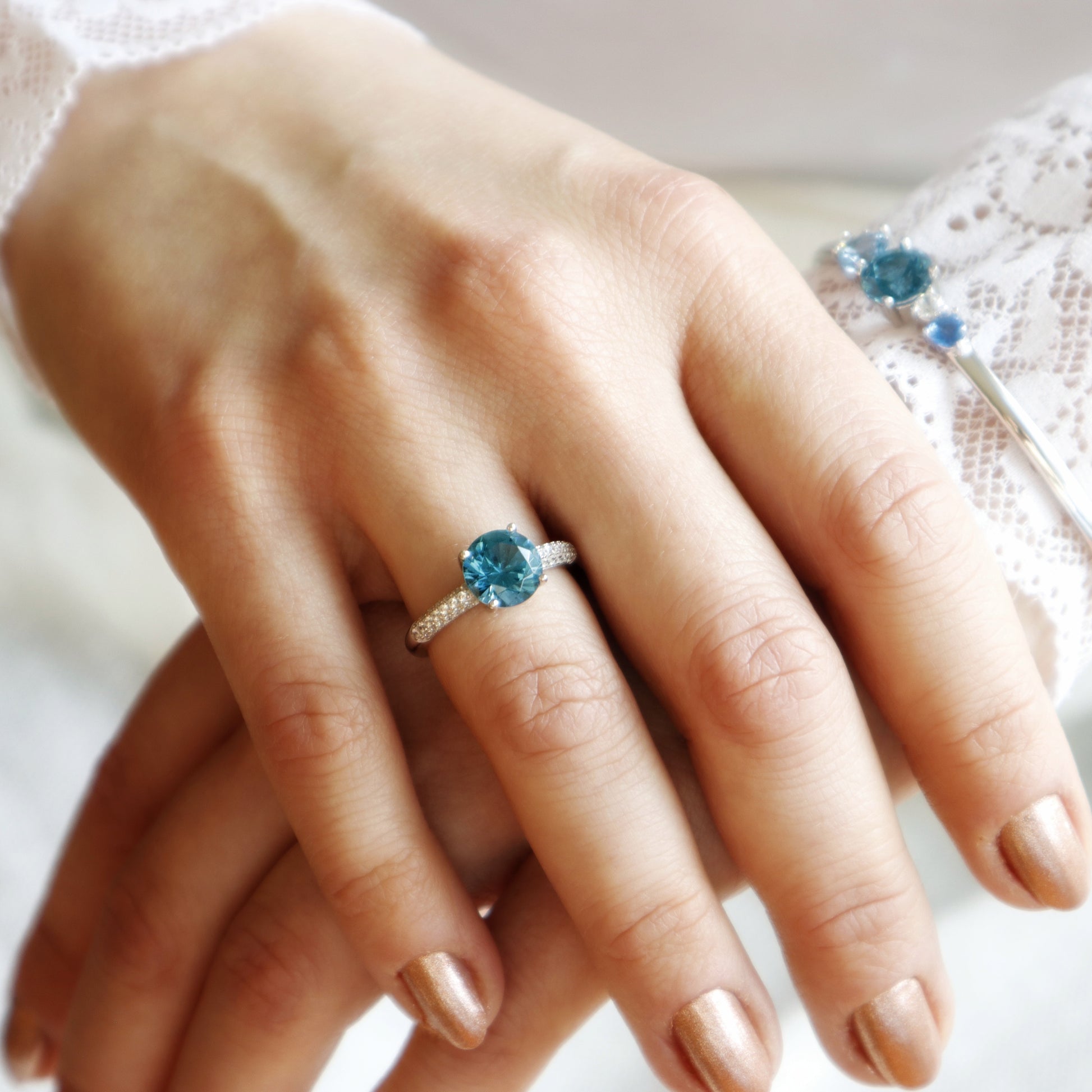 London Blau Topas Ring - Topas Ring - London Blue Topaz Ring, Topaz Ring, Blau Topas Ring, Edelstein Ring, blauer Ring, SIlber Ring, Silver Ring, blue ring