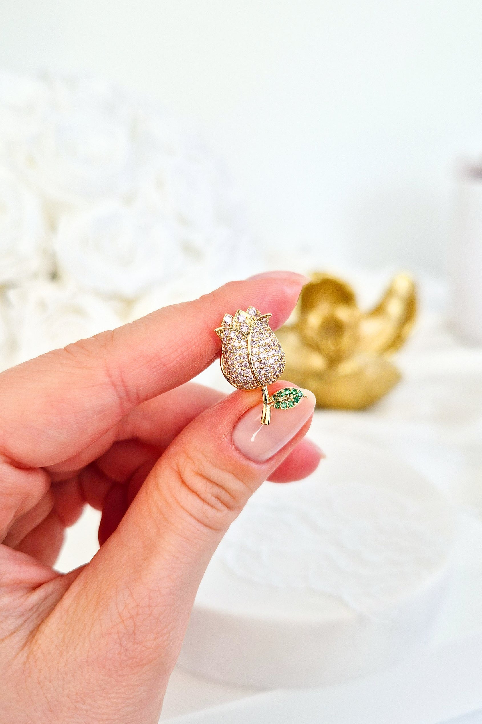 Blumen Pin, Flower Pin, Pin Fleur, Pin Fiore, Pin, Anstecknadel, Brosche, Brooch, Broach, Flower Brooch, Flower Broach, Blumen Brosche, Tulip pin, Tulpen Pin, Tulpen Anstecker