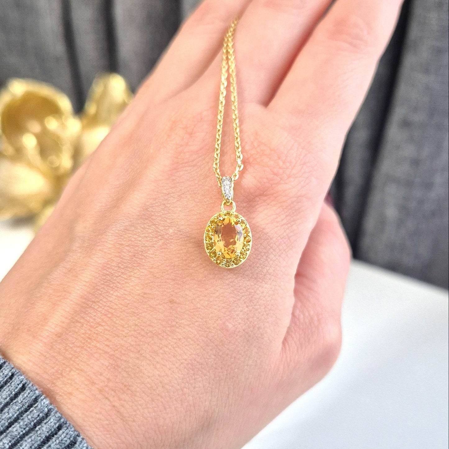 Citrin Halskette, Citrine necklace, Citrin Kette kaufen, Citrine pendant Necklace, golden necklace, Citrin Anhänger Halskette, Halskette, Necklace, collier, collana, gelbe Halskette, gold Halskette, yellow necklace, schmuck, jewelry, jewellery, bijou, gioielli
