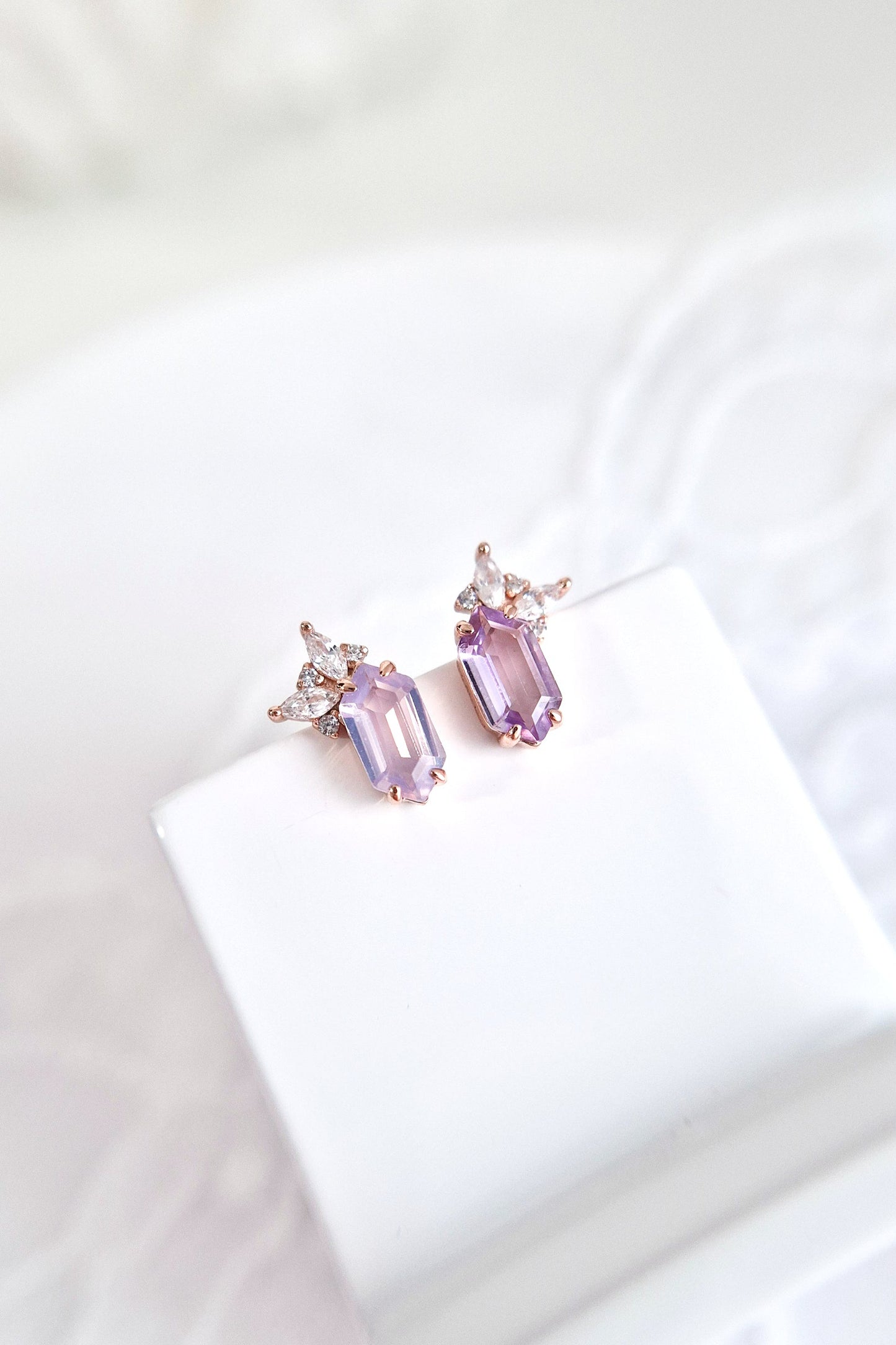 Lavendelquarz Ohrstecker, Lavender quartz earrings, Boucles d’oreilles en quartz lavande, Orecchini in quarzo lavanda, Rosegold Ohrringe, rosegold earrings, Quarz Ohrringe, Quartz earrings, earrings, boucles doreilles, orecchini, Ohrringe, ohrstecker, Lavendelquarz, Lavender quartz, Lavendelquarz Ohrringe