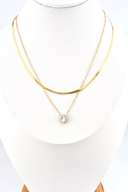 Layering Kette, layering necklace, collier superpose, collana astrati, goldene Kette, minimalistisches Kettenset, schmuckset Halskette, Halskette, necklace, collana, colleir, goldene Halsketten, golden necklaces, diamat imitation necklace, diamant imitat Halskette, Anhänger Halskette, goldene Halsketten, gold necklaces, Halsketten Damen