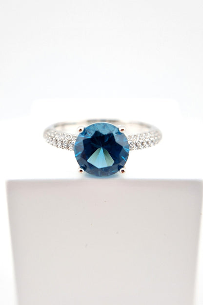 London Blau Topas Ring - Topas Ring - London Blue Topaz Ring, Topaz Ring, Blau Topas Ring, Edelstein Ring, blauer Ring, SIlber Ring, Silver Ring, blue ring