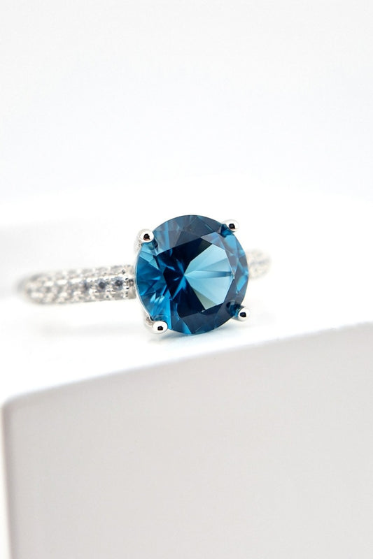 London Blau Topas Ring - Topas Ring - London Blue Topaz Ring, Topaz Ring, Blau Topas Ring, Edelstein Ring, blauer Ring, SIlber Ring, Silver Ring, blue ring