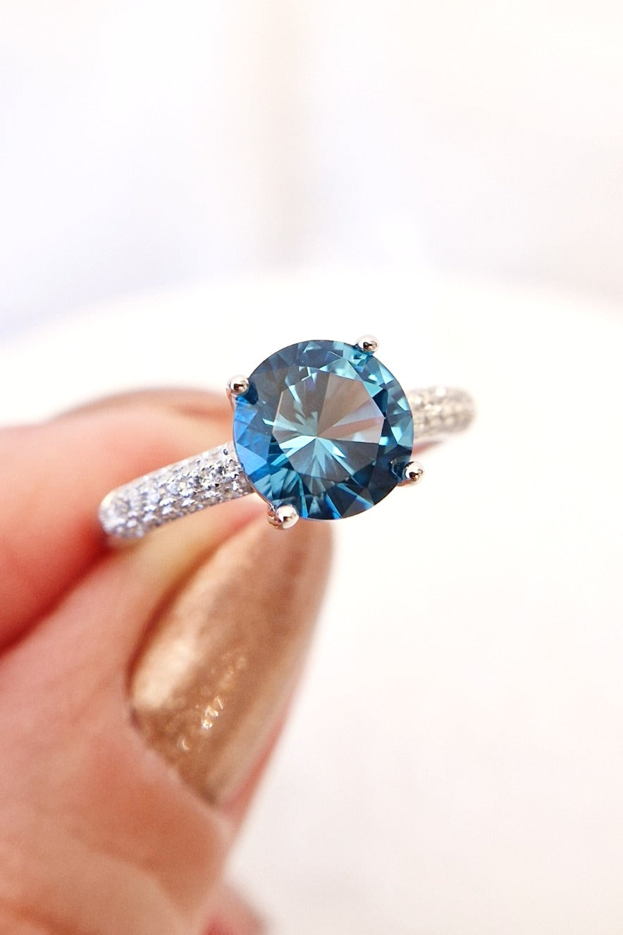 London Blau Topas Ring - Topas Ring - London Blue Topaz Ring, Topaz Ring, Blau Topas Ring, Edelstein Ring, blauer Ring, SIlber Ring, Silver Ring, blue ring