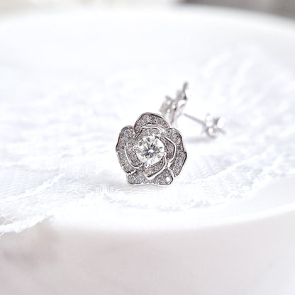 Moissanite stud earrings, Moissanit Ohrstecker, Ohrringe, boucles doreilles, clous, orecchini