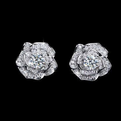 Moissanite stud earrings, Moissanit Ohrstecker, Ohrringe, boucles doreilles, clous, orecchini