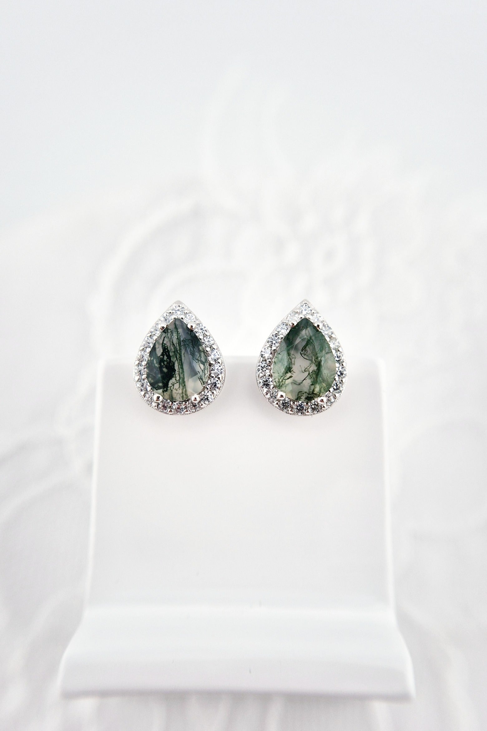 Moosachat Ohrringe, Silber Ohrringe mit Moosachat Edelstein, moss agate earrings, Boucles d'oreilles, Moosachat, Moosachat Ohrstecker, Agate Earrings, Silver earrings, Silber Ohrringe mit grünem Stein