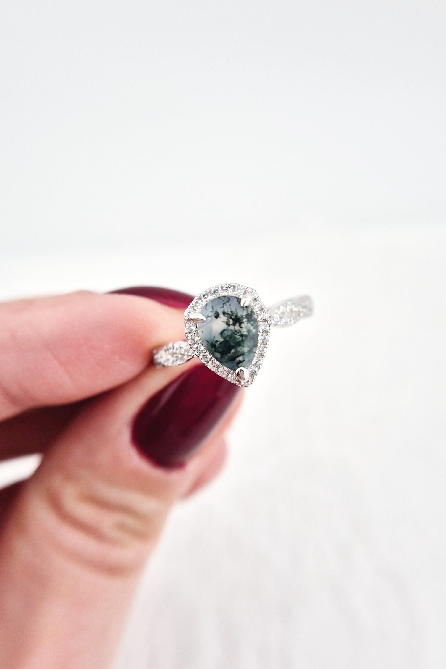Moosachat Ring, Silber Ring mit Moosachat, Moss agate ring, Bague en agate mousse, Anello in agata muschiosa, Edelstein Ring, Silber RIng mit grünem Stein, Silver ring with green stone, green stone ring
