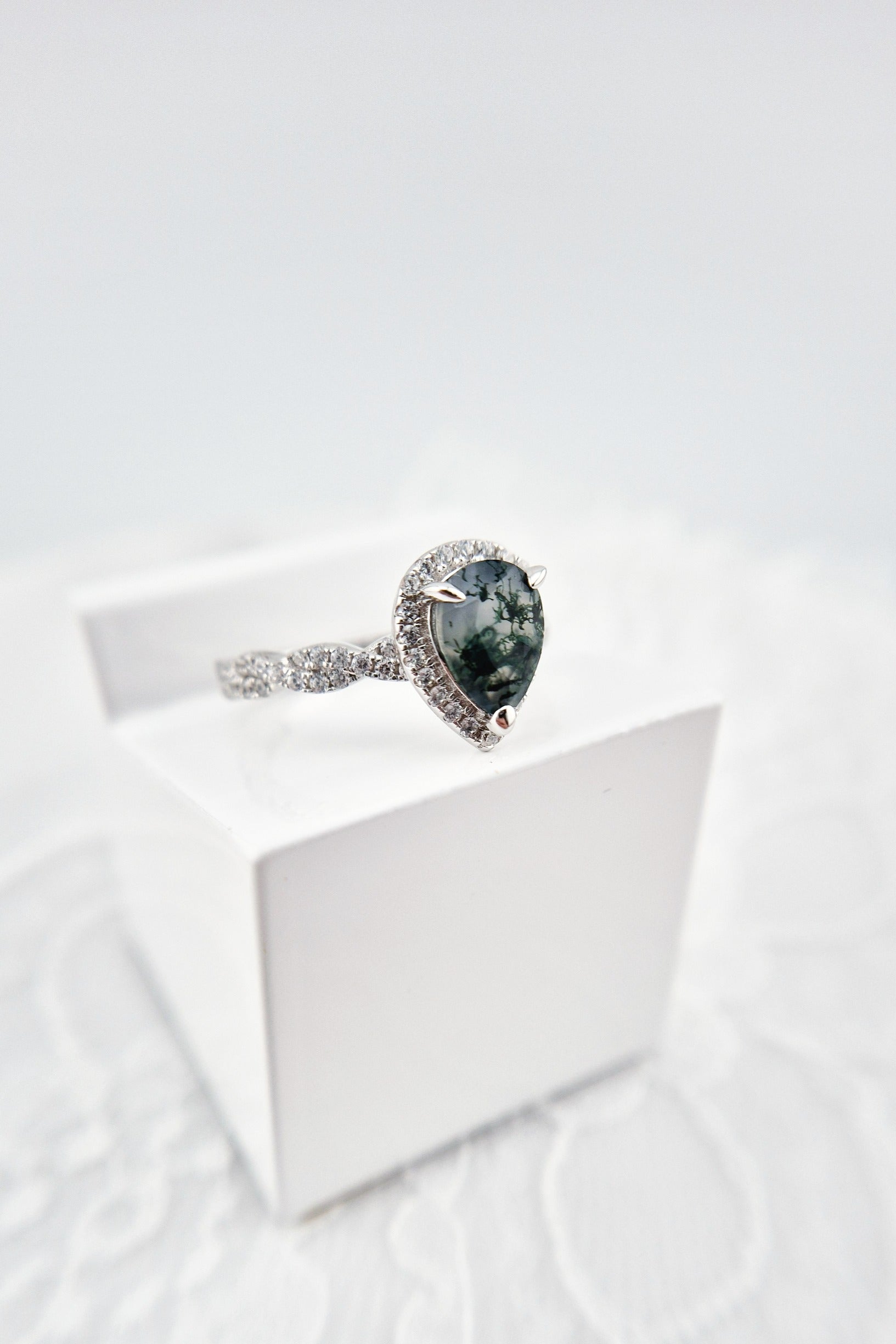Moosachat Ring, Silber Ring mit Moosachat, Moss agate ring, Bague en agate mousse, Anello in agata muschiosa, Edelstein Ring, Silber RIng mit grünem Stein, Silver ring with green stone, green stone ring