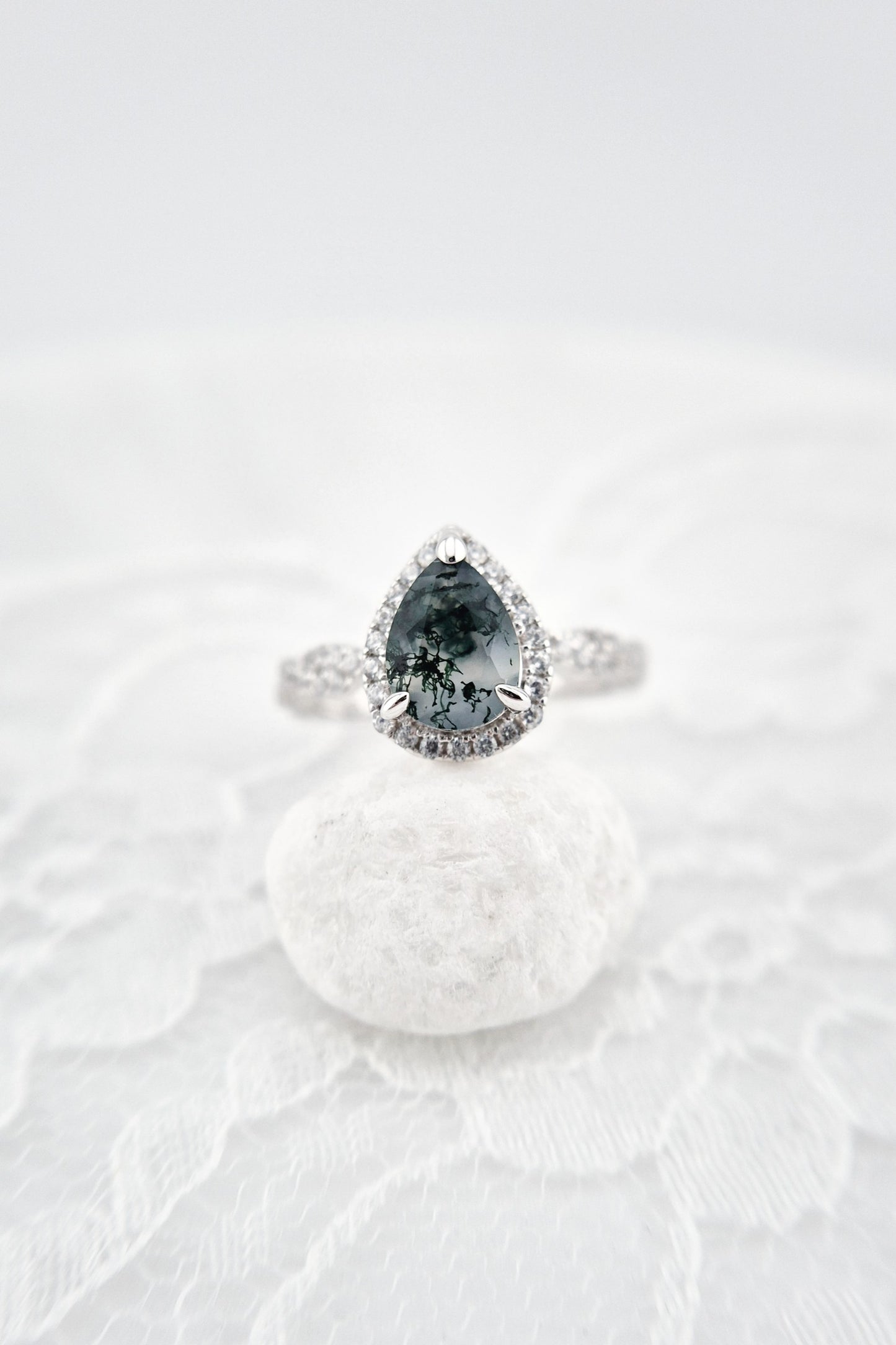 Moosachat Ring, Silber Ring mit Moosachat, Moss agate ring, Bague en agate mousse, Anello in agata muschiosa, Edelstein Ring, Silber RIng mit grünem Stein, Silver ring with green stone, green stone ring