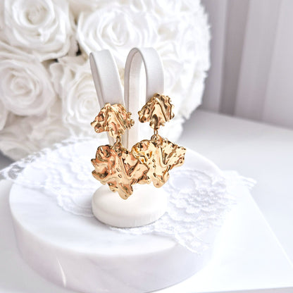 Ohrringe, Ohrringe gold, Eaarings gold, gold-plated earrings, boucles doreilles, orecchini, Ohrstecker, Goldohrringe