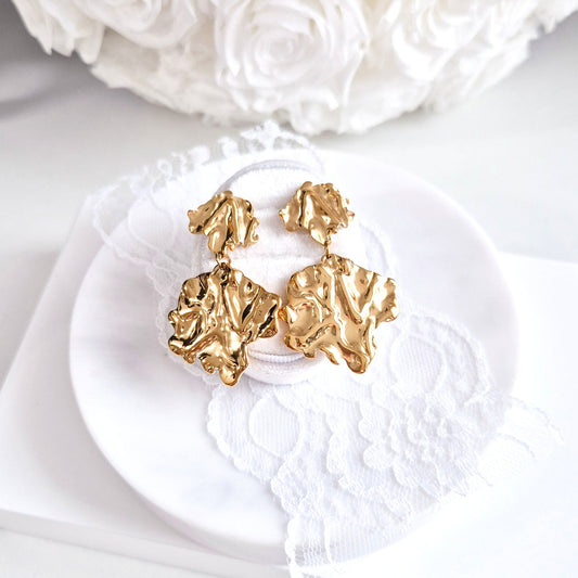 Ohrringe, Ohrringe gold, Eaarings gold, gold-plated earrings, boucles doreilles, orecchini, Ohrstecker, Goldohrringe