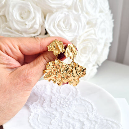Ohrringe, Ohrringe gold, Eaarings gold, gold-plated earrings, boucles doreilles, orecchini, Ohrstecker, Goldohrringe