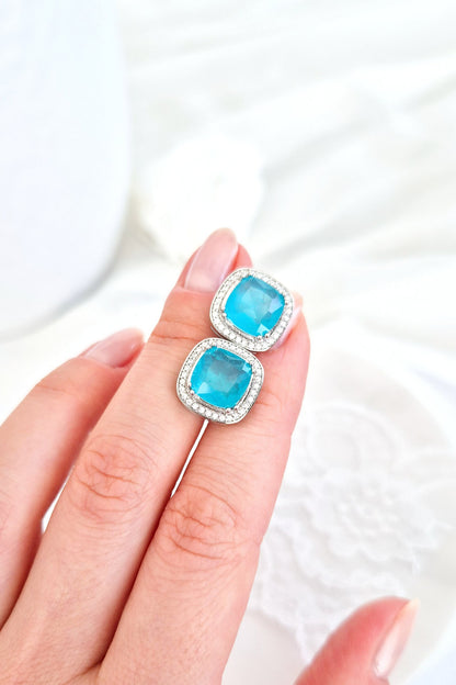 Paraiba Ohrringe, Paraiba earrings, Boucles doreilles Paraiba, Orecchini Paraiba, Paraiba Turmalin Ohrringe, Paraiba Tourmaline earrings, Paraiba Ohrstecker, Ohrringe, Ohrstecker, earrings, orecchini, boucles doreilles, blue earrings, tükies Ohrringe, Silber Ohrringe, Silver earrings, Paraiba Turmalin Silber Ohrringe, statement Ohrringe, statement earrings