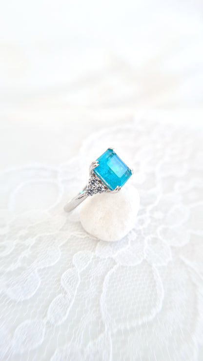 Anello con tormalina Paraiba