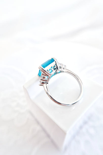Paraiba Ring, Paraiba Tourmaline Ring, Paraiba Turmalin Ring, Bague Paraiba, Anello Paraiba, Paraiba, Paraiba Turmalin, Paraiba Tourmaline, Turmalin Ring, blauer Turmalin, Ring, Bague, Anello, Silber Ring, silver ring, Edelstein Ring Paraiba, Edelstein Ring, gemstone ring, blue ring, turquoise ring